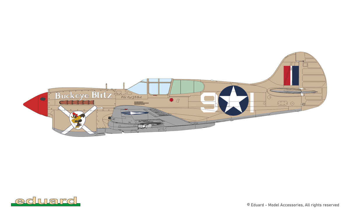 Eduard 82243 P-40K short tail 1/48 – image 4