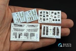 Quinta Studio QD48345 F/A-18B 3D-Printed &amp;amp; coloured Interior on decal paper (Hasegawa) 1/48 – zdjęcie 2