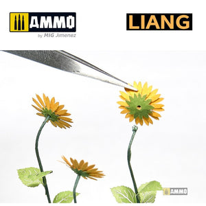 Liang 0101 Paper Sunflowers for Dioramas (laser+ 3D print parts) – zdjęcie 4