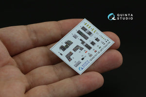 Quinta Studio QD48219 F-5E 3D-Printed &amp;amp; coloured Interior on decal paper (AFV club) 1/48 – zdjęcie 4