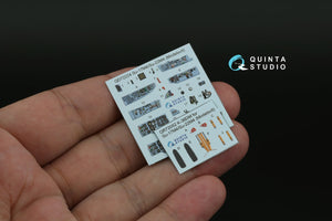 Quinta Studio QD72224 Su-17M4/Su-22M4 3D-Printed &amp;amp; colored Interior on decal paper (Modelsvit) 1/72 – image 7