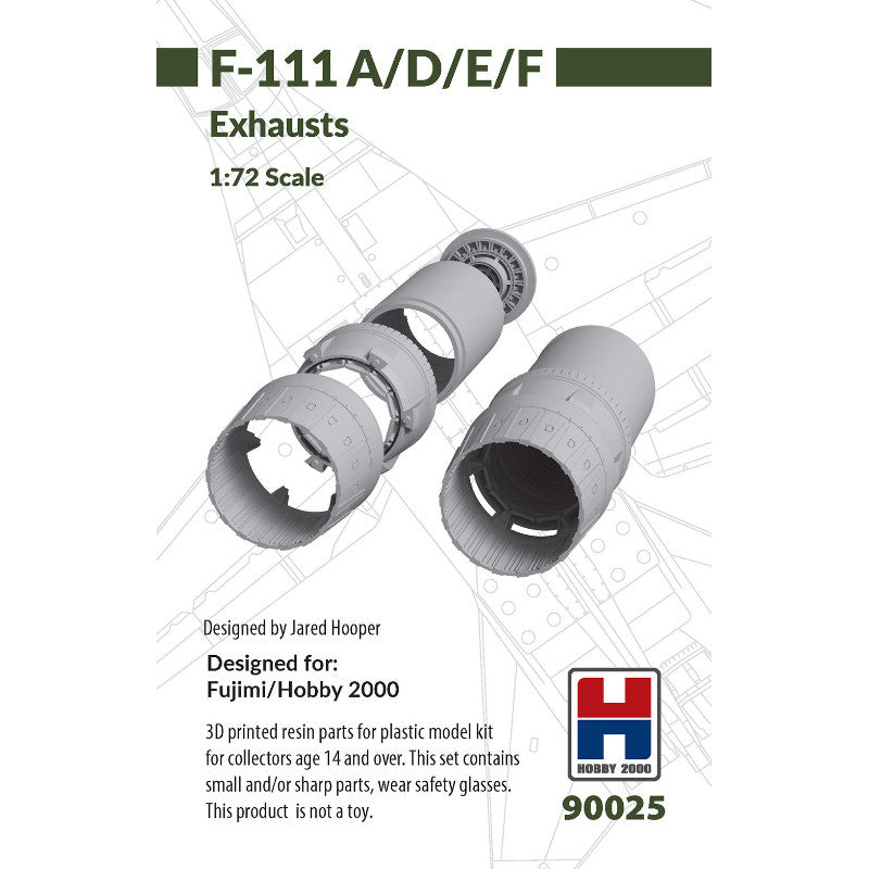 Hobby 2000 90025 F-111 A/D/E/F Exhausts 1/72