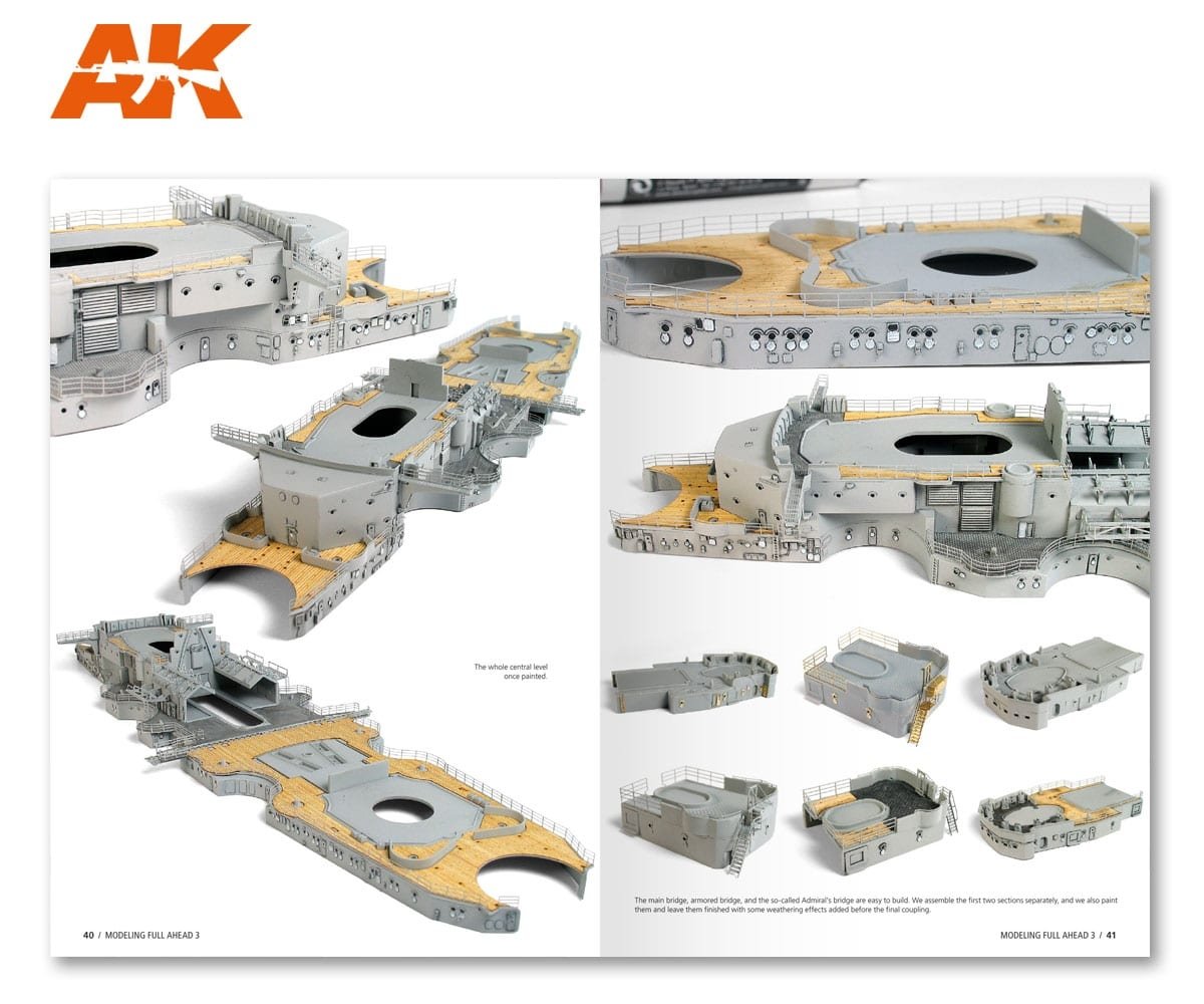 AK Interactive AK249 MODELLING FULL AHEAD 3: BISMARK &amp;amp; TIRPITZ (English) – zdjęcie 6