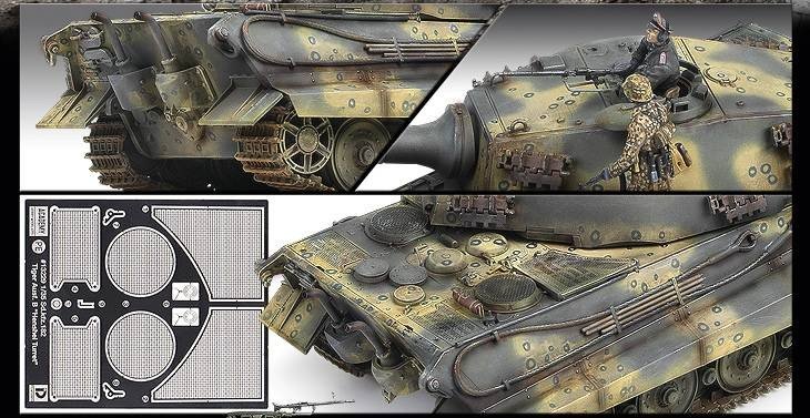 Academy 13229 German King Tiger Last Production 1/35 – zdjęcie 2