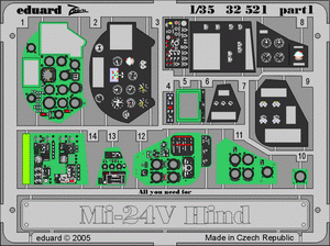 Eduard 32521 Mi-24V Hind interior 1/35 TRUMPETER – zdjęcie 3