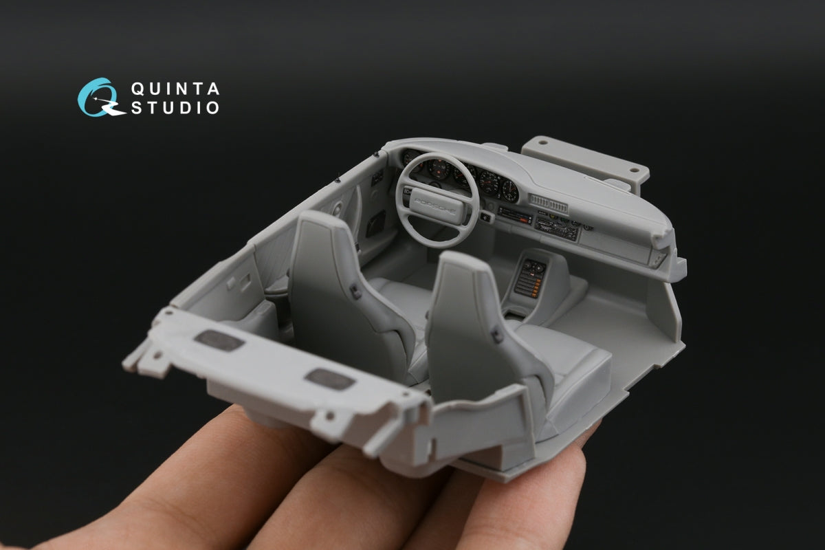 Quinta Studio QD24005 Porsche 911 Carrera 3.2 3D-Printed &amp;amp; coloured Interior on decal paper (Revell) 1/24 – zdjęcie 12
