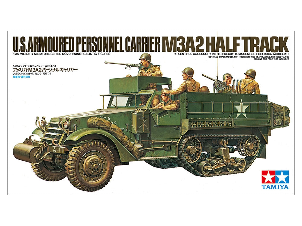 Tamiya 35070 U.S. Armoured Personnel Carrier M3A2 Half Track 1/35 – zdjęcie 2