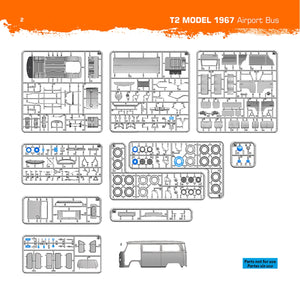 AK Interactive AK35033 T2 MODEL 1967 AIRPORT BUS 1/35 – zdjęcie 12