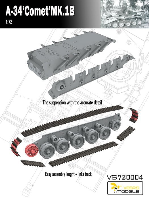 Vespid Models VS720004 A-34 Comet MK.1B 1/72 – image 2