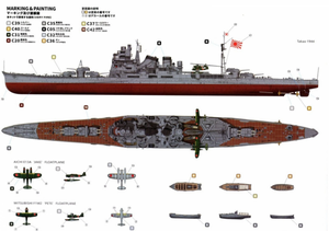 Very Fire BELBV350904 Imperial Japanse Navy Heavy Cruiser Takao Standard Version 1/350