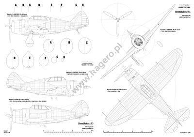 Kagero 7122 Republic P-43 Lancer EN/PL – zdjęcie 5