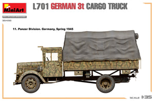 Miniart 35450 L701 GERMAN 3T CARGO TRUCK 1/35 – zdjęcie 15