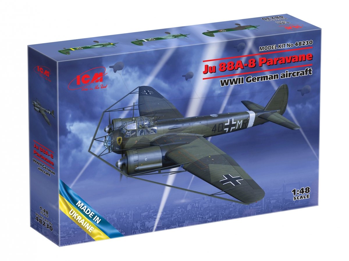 ICM 48230 Ju-88A-8 Paravane WWII German aircraft 1/48 – zdjęcie 2