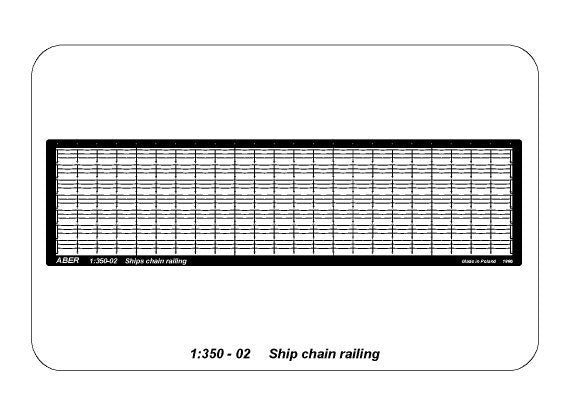 Aber 350-02 Ship chain railing 1/350 – zdjęcie 5