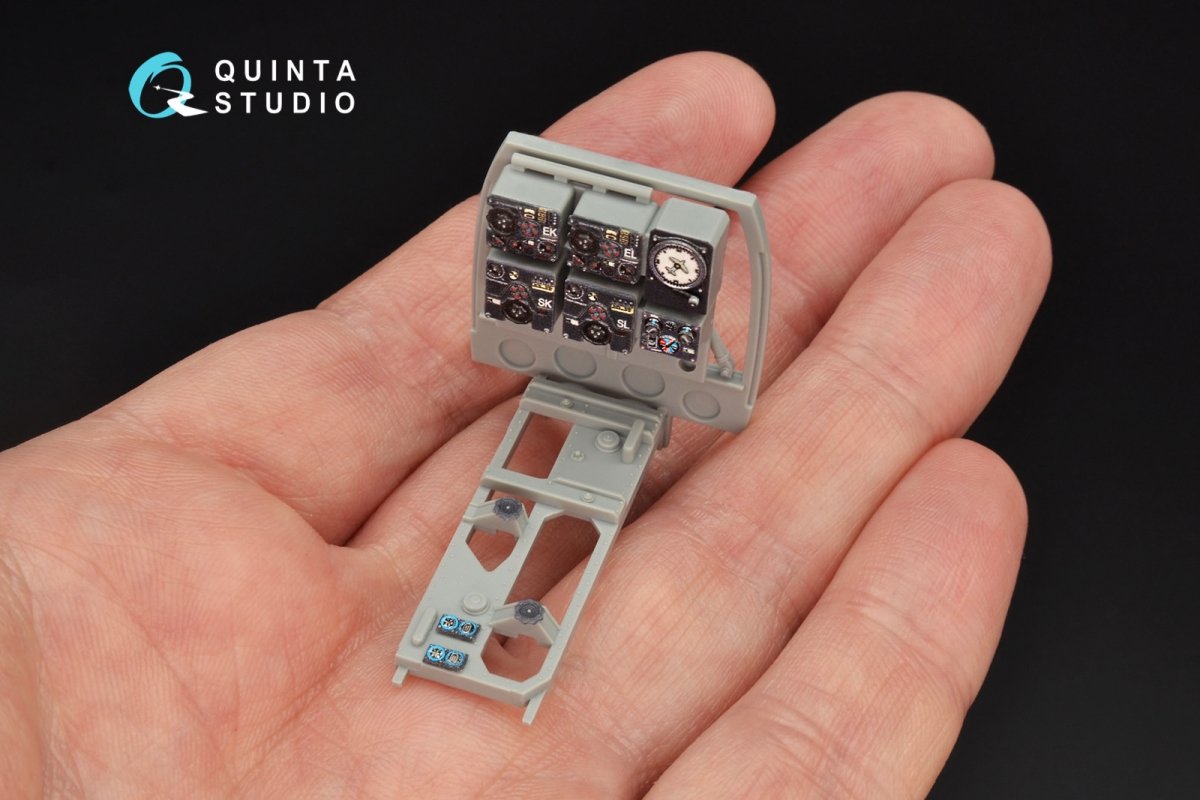 Quinta Studio QD32063 Bf 110C/D 3D-Printed &amp;amp; coloured Interior on decal paper (for Dragon kit) 1/32 – zdjęcie 11