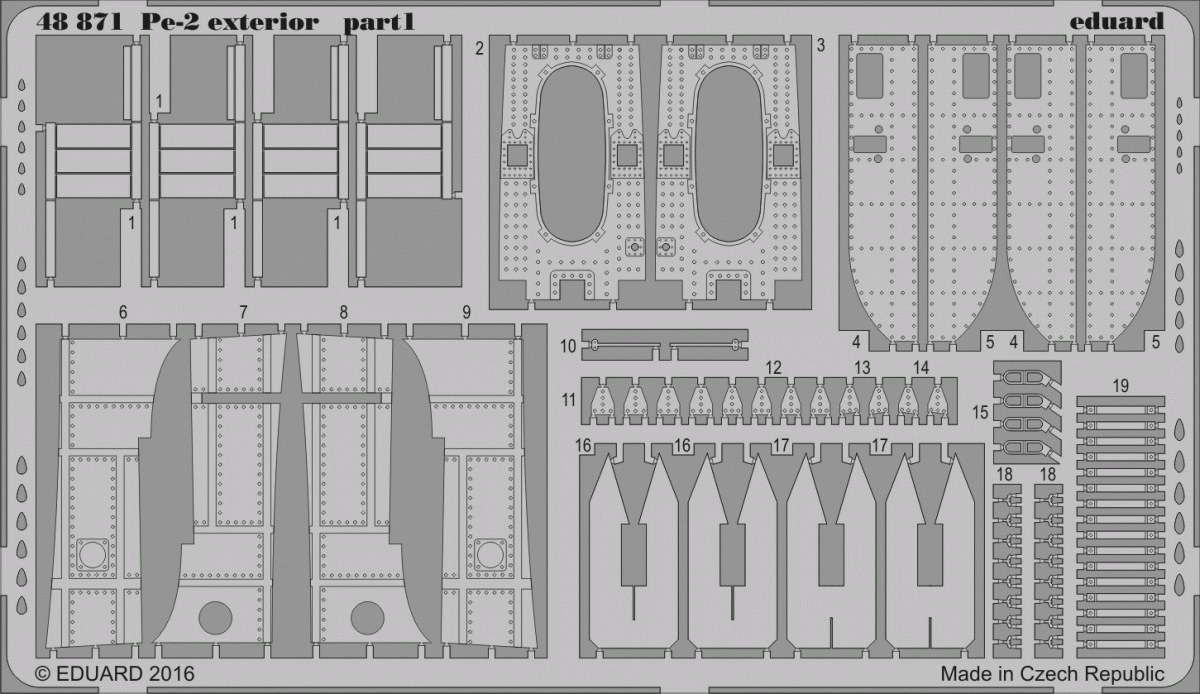 Eduard 48871 Pe-2 exterior 1/48 ZVEZDA – zdjęcie 2