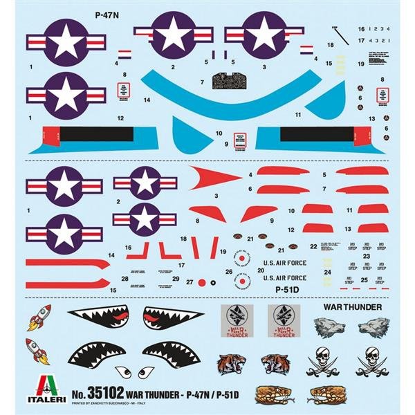 Italeri 35102 WAR THUNDER - P-47 N &amp;amp; P-51 D 1/72 – image 8