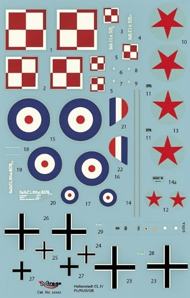 Mirage-Hobby 481403 HALBERSTADT CL.IV Polish-Soviet War / RAF Occupation Forces 1919 1/48 – image 5