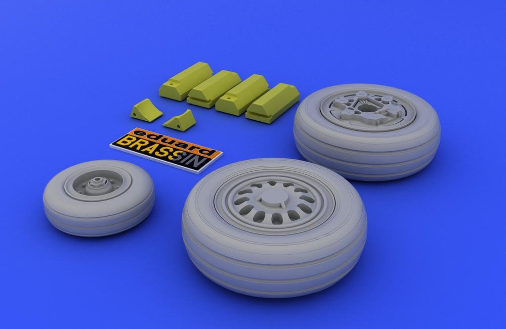 Eduard 648011 F-16 late wheels 1/48 (Kinetic Model) – zdjęcie 3