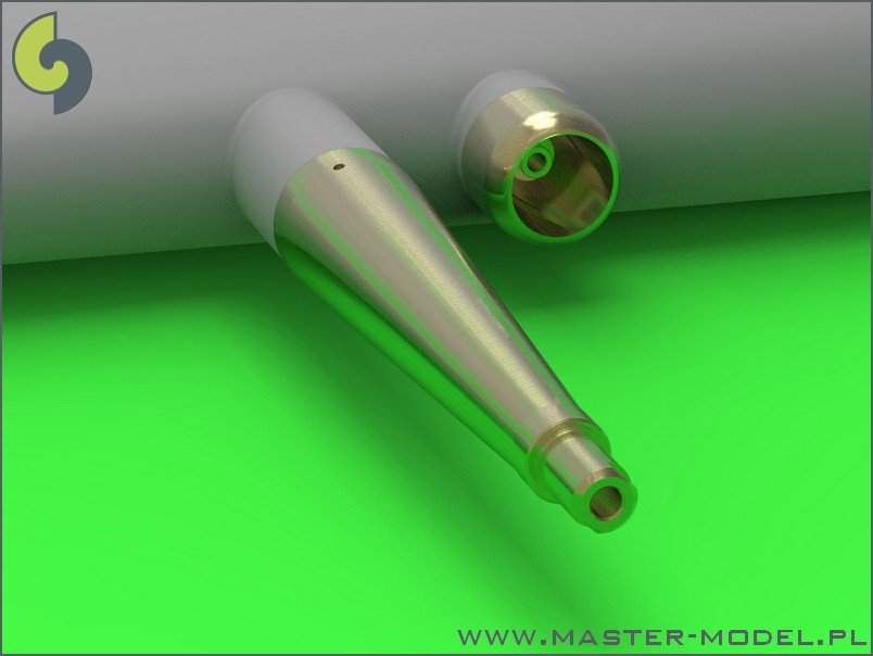Master AM-32-081 Spitfire Mk.IXe/XVIe early version - conical barrel shroud for Hispano 20mm cannons and Browning .50cal MG in shroud (for Tamiya model) – image 4