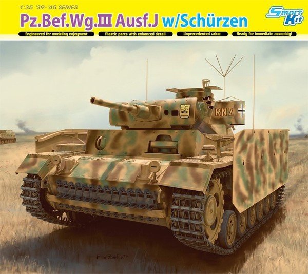 Dragon 6570 Pz.Bef.Wg.III Ausf.J w/Schurzen 1/35