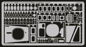 Eduard 32104 Fw 190D access and scribing templates 1/32 HASEGAWA