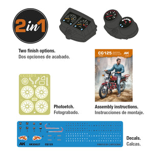 AK Interactive AK35027 CG125 JAPANESE MOTORCYCLE 1/35 – zdjęcie 2
