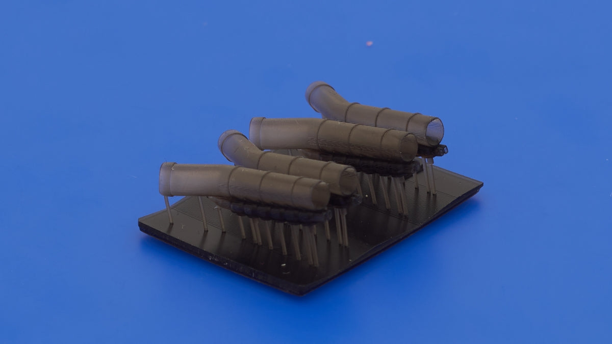 Omask 107209 He 111H-16 - H-22 exhausts (Hasegawa) 3D print 1/72 – zdjęcie 3