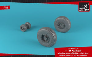 Armory Models AW48320 F-111E/F Aardvark / EF-111A Raven wheels w/ weighted tyres 1/48 – zdjęcie 4