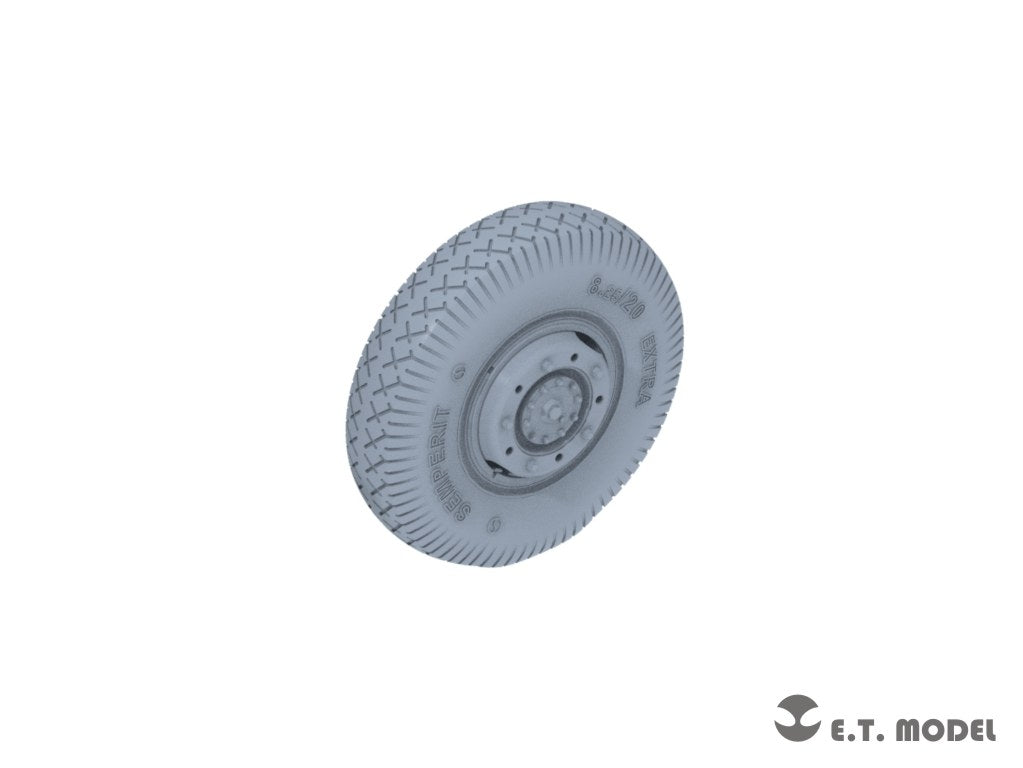 E.T. Model P35-107 WWII German Sd.Kfz.234 Large Diameter Weighted Wheels Type.7 1/35 – zdjęcie 4