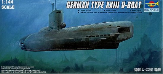Trumpeter 05908 German Type XXIII U-Boat 1/144