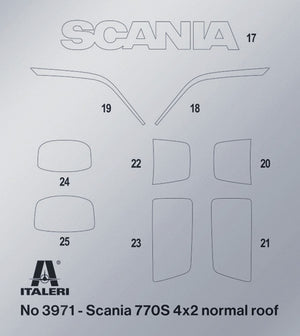 Italeri 3971 Scania S770 4x2 Normal Roof &amp;quot;Grey Cab&amp;quot; 1/24 – zdjęcie 9