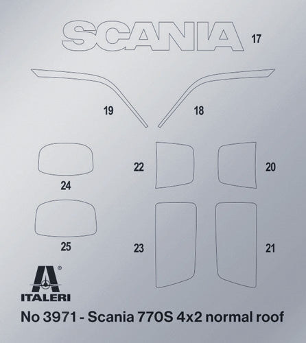 Italeri 3971 Scania S770 4x2 Normal Roof &amp;quot;Grey Cab&amp;quot; 1/24 – zdjęcie 9