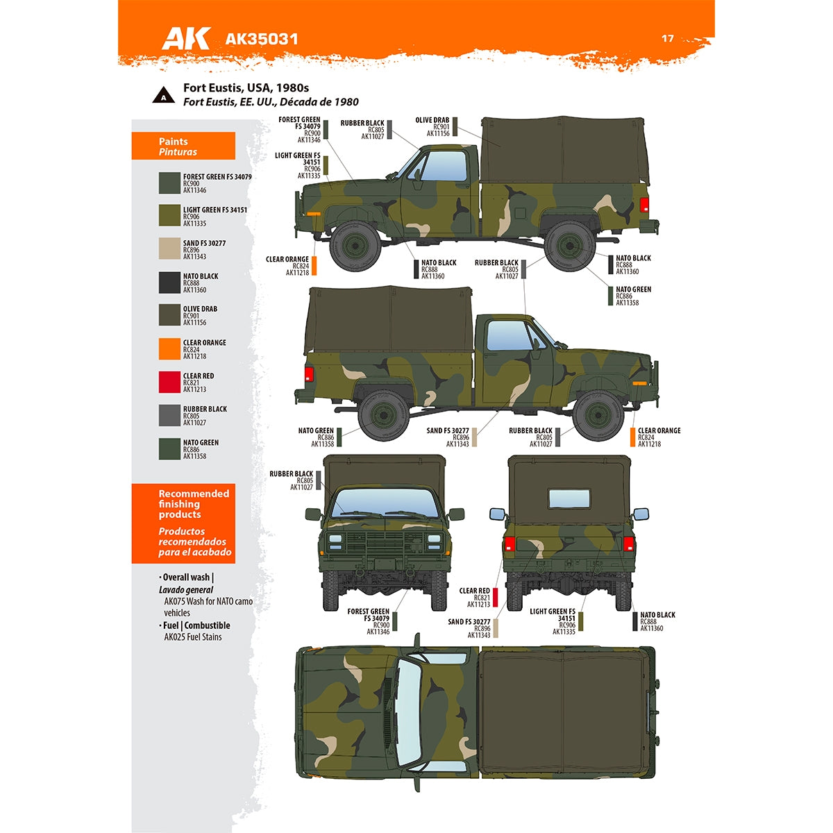 AK Interactive AK35031 M1008 TROOP CARRIER WITH TARP 1/35 – zdjęcie 20