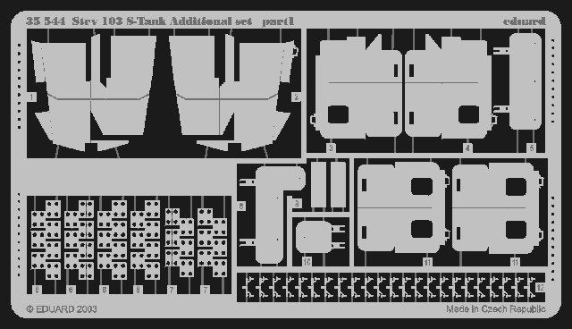 Eduard 35544 Strv.103 S-Tank additional set 1/35 Trumpeter – image 2