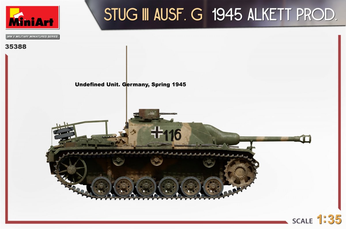 MiniArt 35388 STUG III AUSF. G 1945 ALKETT PROD. 1/35 – zdjęcie 18