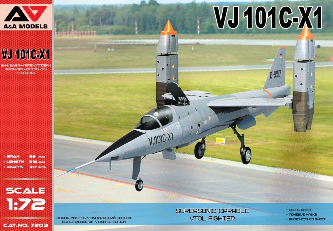 A&amp;amp;A Models 7203 VJ101C-X1 Supersonic VTOL fighter 1/72