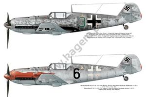 Kagero 7096 Messerschmitt Bf 109 T EN/PL – zdjęcie 4