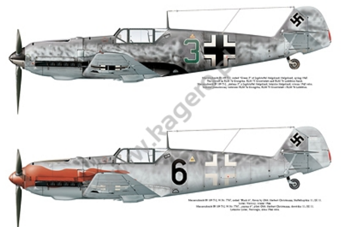Kagero 7096 Messerschmitt Bf 109 T EN/PL – zdjęcie 4