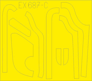 Eduard EX687 B-17G antiglare panels (DL &amp;amp; BO production) 1/48 HKM – zdjęcie 3