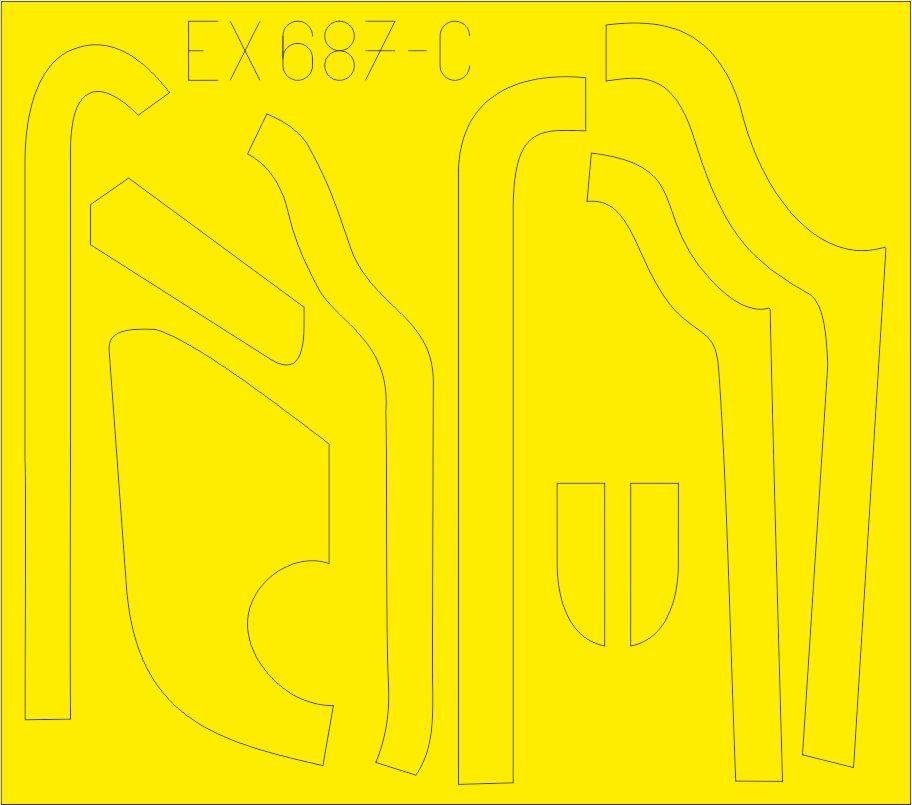 Eduard EX687 B-17G antiglare panels (DL &amp;amp; BO production) 1/48 HKM – zdjęcie 3