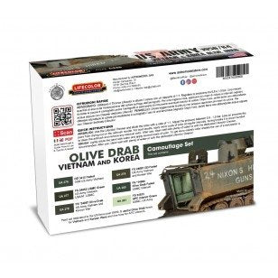 Lifecolor CS60 Acrylic paint set US Tanks 6x22ml – zdjęcie 2