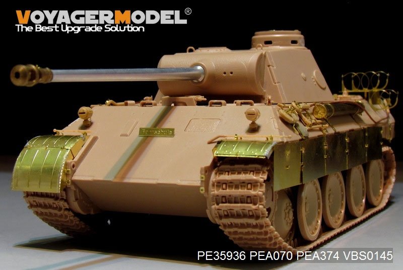 Voyager Model PE35936 WWII German Panther D w/&amp;quot;Stadtgas&amp;quot; Fuel Tanks Basic For MENG TS-038 1/35 – zdjęcie 17