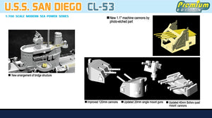 Dragon 7052 USS San Diego CL-53 1/700 – zdjęcie 4