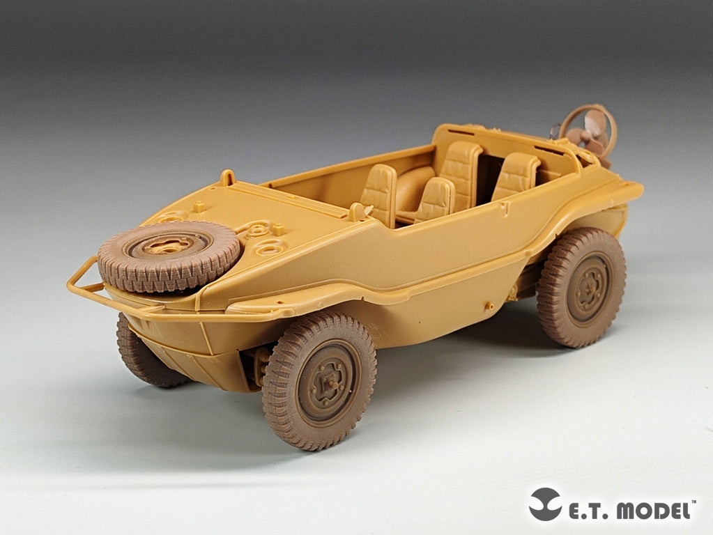 E.T. Model P35-135 WWII German Schwimmwagen Type166 Sagged wheels Narrow For TAMIYA Kit 1/35 – immagine 7