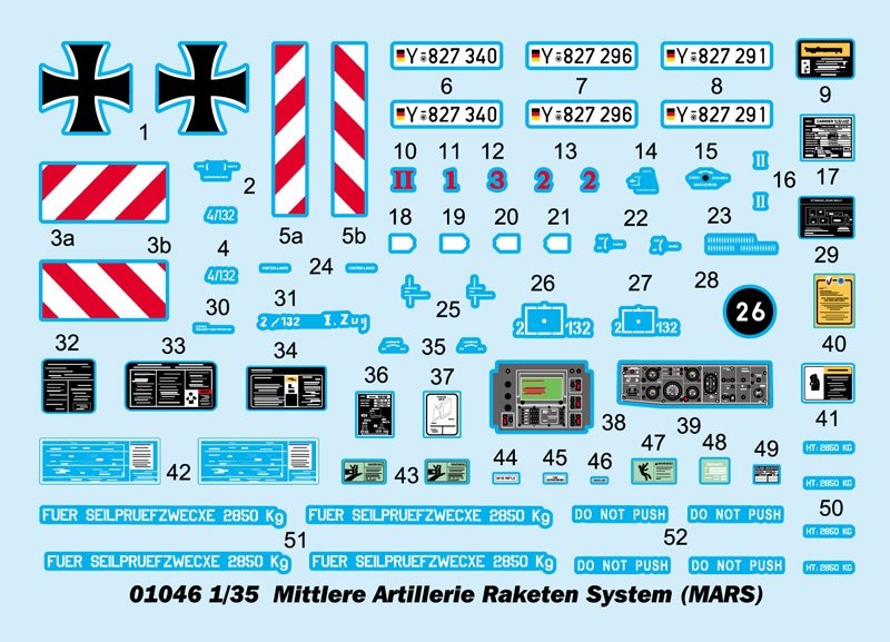 Trumpeter 01046 Mittlere Artillerie Raketen System MARS 1/35 – zdjęcie 4