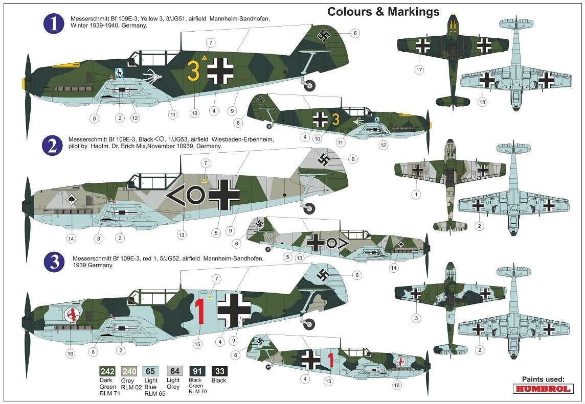 AZ Model AZ7665 Bf 109E-3 „Sitzkrieg“ 1939″ 1/72 – zdjęcie 2