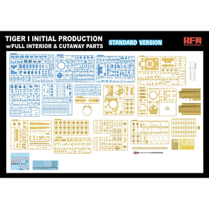 Rye Field Model 5130 Tiger I Initial Production Early 1943 w/ Full Interior Standard Version 1/35 – image 4