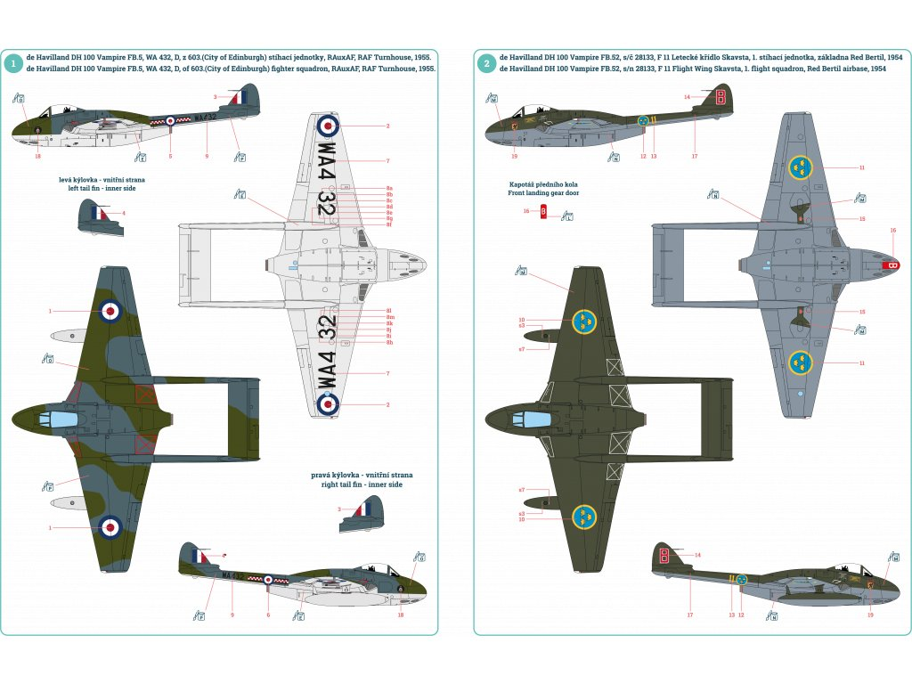 Infinity Models INF3204 DH-100 VAMPIRE FB MK.5 1/32 – zdjęcie 2