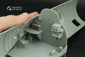 Quinta Studio QD32224 Boeing B-17G Radio operator&amp;#39;s compartment. 3D-Printed colored Interior on decal paper (HK models) 1/32 – image 11